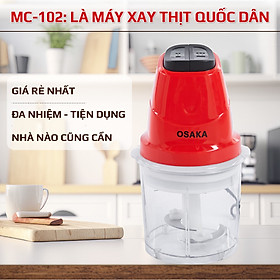 Mua Máy xay thịt Mini đa năng OSAKA MC-102  2 tốc độ - Hàng chính hãng
