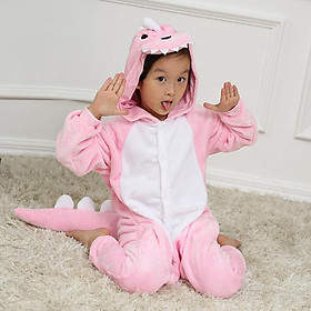 Bộ Đồ thú Khủng Long hồng liền thân lông mịn Pijama dành Cho Người Lớn và Trẻ Em kiểu dáng Động Vật Hoạt Hình Cosplay Đầy Đủ Các Mẫu Mã Kích Cỡ nhiều màu đón giáng sinh HOT độc và lạ