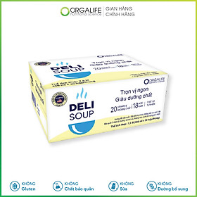 Thùng 30 hộp thực phẩm dinh dưỡng Fomeal delisoup - Bữa ăn thay thế, dễ hấp thụ dành cho người bệnh - Orgalife