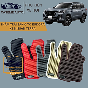 Thảm Trải Sàn, Lót Sàn Ô Tô Cao Su Eudora CloudFoam Thiết Kế Theo Xe Dành Cho Xe NISSAN TERRA, Chống Nước, Không Mùi, Ngăn Bụi Bẩn, Dễ Vệ Sinh - Hàng Chính Hãng