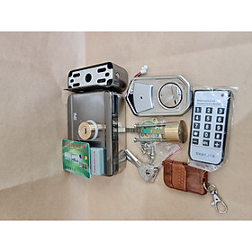 Mua Khóa cổng có remote điều khiển mở cửa từ xa - new 2021