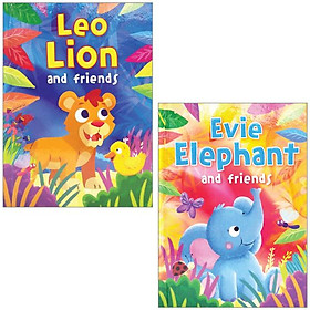 Combo Animal Treasury Leo Lion And Friends + Evie Elephant And Friends