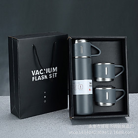 Mua Bộ bình giữ nhiệt kèm cốc sang trọng  Cốc Ly đựng nước giữ nhiệt Vacuum Bottle INOX 304 500ml - Chính Hãng JYoohome