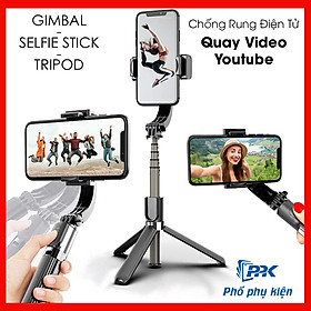 Gậy chống Rung Điện Thoại, Có Bluetooth Gimbal L08 Gậy Chụp Hình Quay Video Chống Rung Cao Cấp