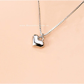 Dây chuyền bạc vòng cổ bạc nữ hình trái tim nhỏ xinh