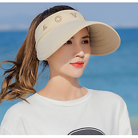 Mũ rộng vành chống nắng nửa đầu phong cách Hàn, Nón nữ chống nắng chống tia UV tuyệt đối