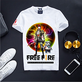 Áo thun trắng Chú hề, Áo thun trắng Free Fire Unisex Nam Nữ