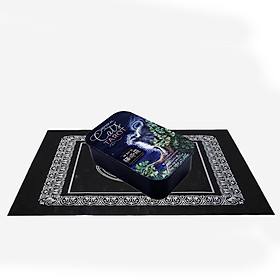 Combo Bộ Bài Bói Mystical Cats Tarot Hộp Sắt Cao Cấp và Khăn Trải Bàn Tarot