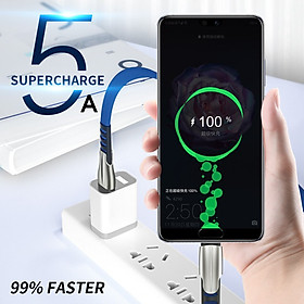 Mua Dây cáp sạc siêu nhanh 5A kết nối cổng Micro USB/Type-C /Light ning IOS tùy chọn cho iPhone IOS Android - miếng lót chuột