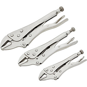 Mua Bộ 3 Kìm bấm chết 5-7-10 inch có nút điều chỉnh  chất liệu thép mạ niken chuyên dụng kẹp và giữ cố định vật cần kẹp