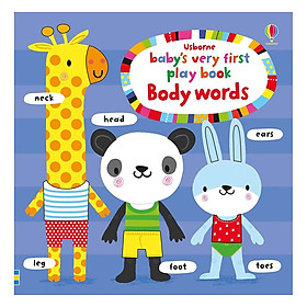 [Download Sách] Sách tương tác tiếng Anh - Usborne Baby's Very First Play Book: Body Words