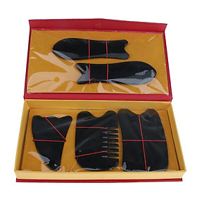 5 Bảng Tự Nhiên Guasha Scraping Massage Gua Sha Scraper Tool Set