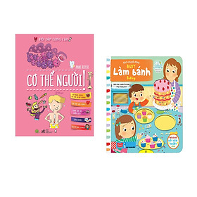 Combo 2 cuốn Hỏi đáp cùng em - Cơ thể người + Sách chuyển động - Busy - Baking - Làm bánh