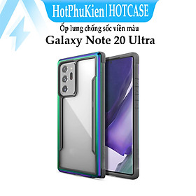 Ốp lưng chống sốc chống va đập cho Samsung Galaxy Note 20 Ultra hiệu HOTCASE X-doria Defense shield thiết kế mặt lưng trong suốt, có gờ bảo vệ Camera chống va đập - Hàng nhập khẩu