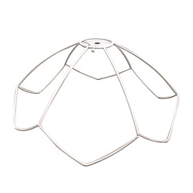 Lamp Shade Frame  DIY Ceiling Cover DIY Holder Sturdy Lightweight Support Lamp Cage Metal for Indoor Lamp Home Wall Lamp