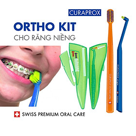 Bộ chăm sóc răng niềng Curaprox Ortho Kit Màu ngẫu nhiên