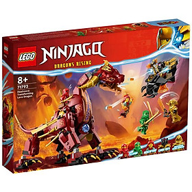 Đồ Chơi Lắp Ráp Rồng Thần Dung Nham Heatwave - Heatwave Transforming Lava Dragon - Lego Ninjago 71793 (479 Mảnh Ghép)