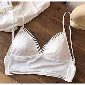 Hình ảnh  Bralette Trơn Hở Lưng Đệm Mỏng B321