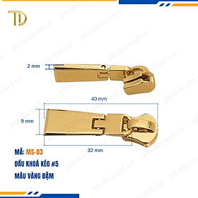 Đầu khóa kéo túi xách, đầu khóa kéo thay thế, đầu khóa kéo balo răng 5, độ bền 5-8 năm