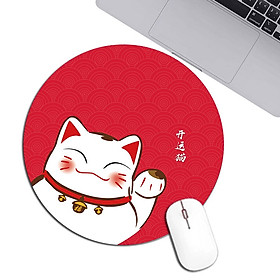Mua Miếng Lót Chuột Mouse Pad Tròn Dùng Trong Văn Phòng Học Tập Mẫu Hoạt Hình Cute_ Hàng chính hãng