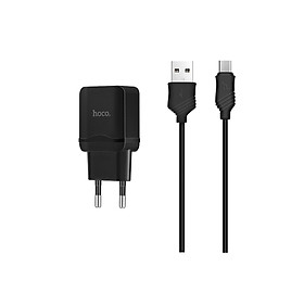 Mua Combo BỘ SẠC HOCO C22KÈM CÁP MICRO USB + Tặng Dây Quấn Cáp - Chính Hãng