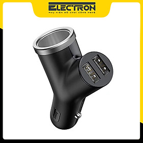 Bộ chia tẩu sạc ô tô, xe hơi nhãn hiệu Baseus chữ Y BSC-C16N - Hàng chính hãng