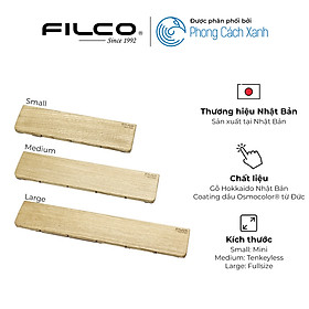 Kê tay bàn phím cơ Filco gỗ Hokkaido (Size S) - Hàng Chính Hãng