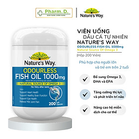 Viên Uống Dầu Cá NATURE S WAY Fish Oil Bổ Sung Omega 3