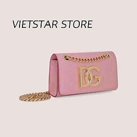 TÚI ĐEO CHÉO NỮ HIỆU DG Logo Patent Chain Crossbody Bag
