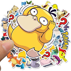 Bộ 50 miếng Sticker hình dán Pokemon