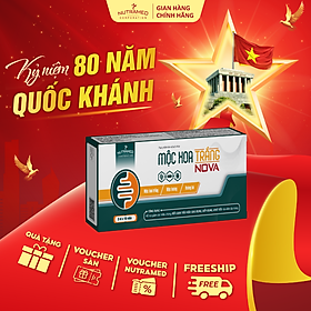 Viên uống Mộc Hoa Trắng No.va hỗ trợ cải thiện sức khỏe đường ruột, viêm đại tràng (30 viên) - Nutramed