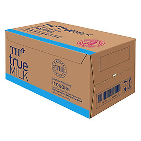 Thùng Sữa Tươi Tiệt Trùng Ít Đường TH True Milk (220ml x 48 Bịch)