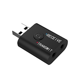 USB Audio Transmitter Receiver Bluetooth 5.0 Wireless Music Adapter 3.5mm AUX Audio Adapter for TV Speaker Headphones