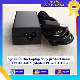 Sạc dùng cho Laptop Sony product name: VPCEL13FX (Model: PCG-71C11L) - Hàng Nhập Khẩu New Seal