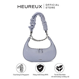 Túi Xách Hobo thương hiệu Hàn Quốc HEUREUX - Scrunchie được làm từ chất liệu Nylon tái chế - Màu Đen & Màu Xám