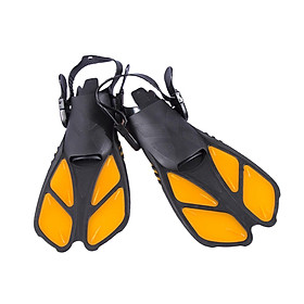 Swimming Flippers Adjustable Foot Pocket Sports Snorkeling - S or M