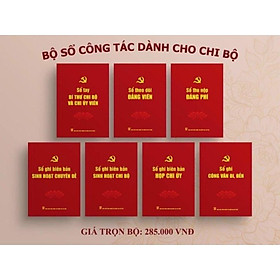 Sổ - Bộ sổ công tác dành cho chi bộ