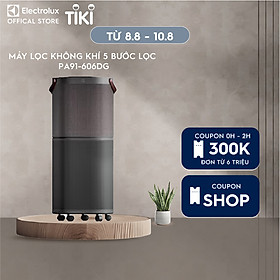 Mua Máy lọc không khí Electrolux 5 bước lọc Pure A9 cho phòng có diện tích 88m² - PA91-606DG - Lọc sạch 99.99% vi khuẩn  chỉ số chất lượng không khí  tính năng khóa trẻ em  kết nối Wifi  Hàng chính hãng 