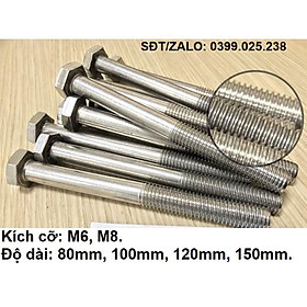 Mua Combo 5 con Bulong M6/M8 lục giác ngoài INOX ĐỘ DÀI 80-150MM