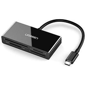 Mua đầu đọc thẻ 4 trong 1 USB type C OTG Ugreen 102OT50443CM 15CM màu đen hàng chính hãng
