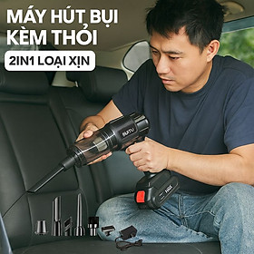  Máy Hújt + Thổi Bụi 2in1 Cao Cấp – Pin Rời Lithium, Bền Bỉ, Lực Hút Cực Mạnh Hàng Loại Xịn, đèn trang trí