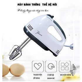 Máy Đánh Trứng Cầm Tay Mini Cao Cấp Với 7 Tốc Độ Cực Mạnh - Hoạt Động Êm Ái - Gia Dụng Nhà Xinh