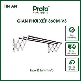 Giàn phơi đồ inox co giãn thông minh PROTA 86cm – Bảo hành 12 tháng – Cam kết 1 đổi 1 – Chất lượng cao