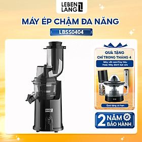 Máy ép chậm đa năng LEBENLANG dung tích 1000ml, công suất 200W, model LBSS0404 - hàng chính hãng
