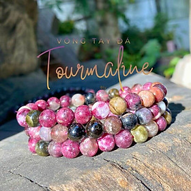 Vòng Tay Đá Tourmaline Đa Sắc Tự Nhiên - 8ly, 9ly, 10ly, 11ly - Giúp Cân Bằng Năng Lượng, May Mắn & Sức Khỏe