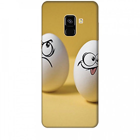 Ốp lưng dành cho điện thoại  SAMSUNG GALAXY A8 2018 Đôi Bạn Trứng Cute