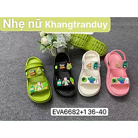 GIÀY SANDAL ĐẾ CAO 5CM SIÊU NHẸ 2 DÂY NỮ NHIỀU MÀU ĐẸP SIZE 36-40 KÈM STICKER ĐẸP