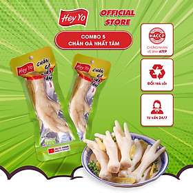 Combo 5 Chân Gà cay Nhất Tâm 40g, chân gà ớt xanh hàng Việt Nam thơm ngon chất lượng