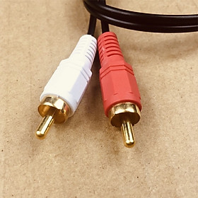 Mua Cáp âm thanh 2 đầu Bông sen sang 3.5mm Âm màu Đen   Cáp Đầu Jack 3.5 Cái Ra 2 Đầu Hoa Sen (AV đực)   Cáp chuyển đổi từ cổng cắm 3.5mm sang 2 đầu cắm RCA chuyên dụng - Hàng Nhập Khẩu