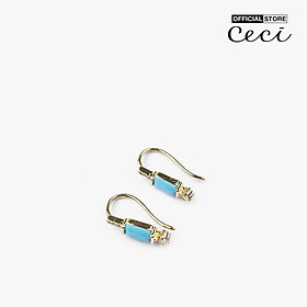 CECI - Khuyên tai nữ xỏ lỗ phối đá lấp lánh CC1-09000096